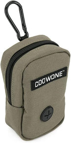 COOWONE Dog Treat Pouch for Training, Portable Dog Walking Bag Built in Poop Dispenser, Pocket Sized Pet Pouches, Doggie Puppy Snack Rewards Bag,Treat Carrier Holder with Clip (Army Green)