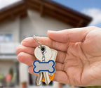 Personalized Dog ID Tags - tag for Dog Collar, pet ID tag, Dogs Tags for Pets, Laser Engraved Dog tag, Name Tags for Dogs, Dog Tags for Large Dogs (Bone-Shaped-Large: Blue)