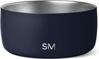 Simple Modern Stainless Steel Pet Water Bowl for Dogs & Cats | Reusable Insulated Stainless Steel Food Bowls for Dog Cat | No Tip No Slip BPA Free | Bentley Collection | Medium (32oz) | Deep Ocean