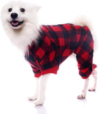SCENEREAL Dog Pajamas for Large Sized Dogs - Soft Pet Sweater Clothes Pjs, Warm Comfy Puppy Coat Onesie Outfits for L XL XXL Doggie Winter, Holiday Christmas Dog Costume Jammies