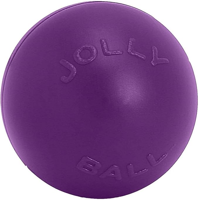Jolly Pets Push-n-Play Ball Dog Toy, 14 Inches/Extra-Large, Red All Breed Sizes
