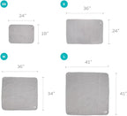 Pet Parents® Pawtect® Pads Washable Pee Pads for Dogs (2pack) of Premium Dog Pee Pads, Waterproof Puppy Pads & Reusable Dog Pads, Whelping Pads & Modern Pee Pads for Dogs (Grey, 18x24 (2pack))