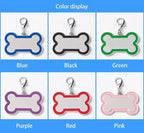 Personalized Dog ID Tags - tag for Dog Collar, pet ID tag, Dogs Tags for Pets, Laser Engraved Dog tag, Name Tags for Dogs, Dog Tags for Large Dogs (Bone-Shaped-Large: Black)
