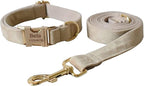 Dog Collar Custom Personalized Engraved Name and Phone Number for Puppy Small Medium Large Pets (L, Nude)