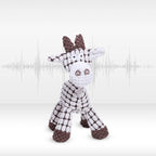 Soputry Plush Squeak Pet Toy, Interactive Stuffed Plush Chew Toy with Squeaky Sound for Small, Medium, Large Dogs - Cow