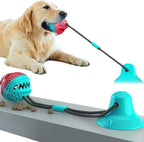 Dog Chew Toy for Aggressive Chewers, Suction Cup Interactive Tug Toy for Dogs, Durable TPR Teeth Cleaning Toy, Puppy Dental Care Toy for Training, Anxiety Relief & Boredom