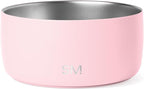 Simple Modern Stainless Steel Pet Water Bowl for Dogs & Cats | Reusable Insulated Stainless Steel Food Bowls for Dog Cat | No Tip No Slip BPA Free | Bentley Collection | Medium (32oz) | Blush