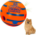 Tubby Potato™ Tater Tumbler Sound Ball – Interactive Dog Toy for All Breeds & Sizes | Durable, Makes Fun Sounds When Rolled or Shaken, Ball for Small, Medium & Large Dogs - 5.5 Inches, Orange