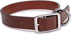 King Buck Leather Dog Collar with D Ring, Leather, Large
