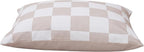 Medium Dog Bed with Removable Washable Cover for Small Dogs Deluxe Plush Dog Crate Beds Comfy Kennel Pad Waterproof Lining and Blue Gel Memory Foam Memory Foam（Brown 30 * 20 * 4in）
