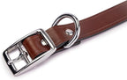 King Buck Leather Dog Collar with D Ring, Leather, Small