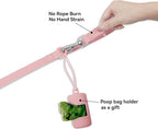 Waterproof Dog Leash with Poop Bag Holder, 5FT/6FT Adjustable Length with 2 Swivel Hooks, Odor-Free & Easy-Clean Dog Lead for Large Medium Small Dogs