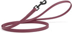 Dogline Biothane Waterproof Dog Leash Strong Coated Nylon Webbing with Black Hardware Odor-Proof Easy to Clean High Performance for Small or Large Dogs Made in USA 4 or 6 ft Lead, Merlot Burgundy