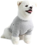 Dog Shirt for Small Dogs Plain T-Shirts Soft Breathable Dog Cotton Shirt pet Clothes (Large, Gray)
