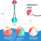 Dog Chew Toy for Aggressive Chewers, Suction Cup Interactive Tug Toy for Dogs, Durable TPR Teeth Cleaning Toy, Puppy Dental Care Toy for Training, Anxiety Relief & Boredom