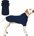 Basic Dog Hoodie, Soft Premium Quality Dog Hoodie Sweater with Leash Hole and Pocket, Cotton Doggy Puppy Sweatshirt Fashion Outfit for Dogs Puppy Small Medium Large - Navy Blue (Small)