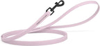 Dogline Biothane Waterproof Dog Leash Strong Coated Nylon Webbing with Black Hardware Odor-Proof Easy to Clean High Performance for Small or Large Dogs Made in USA 4 or 6 ft Lead, Pastel Purple