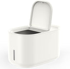 Zuutii Rice Storage Container,Food Container, Dry Food Storage, Pet Food Dispenser, 6.9Qt/11lbs Large Storage Bin with Lid,Silicone Ring & Moisture Proof,for Grain Cereal Soybean Corn,Begie