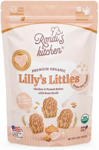 Rondi's Kitchen Lilly's Littles All-Natural & Organic Healthy Soft Dog Treats, Healthy Snacks for Small Dogs, Puppies, and Seniors, Tender Bite Cookies, Human Grade - Chicken & Peanut Butter