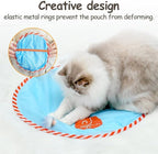 Migipaws Interactive Cat Ball Toy Set, Fun Tracker, Glowing Chase Ball with MystiChaser Pouch, Fluffy Tail, A Small Mice (White)