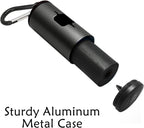 Metal Dog Poop Bag Holder Aluminum Dispenser for Leashes, Hiking & Travel, Lightweight Scratch-Resistant with 3 Attachments and 195 Bags (Black, 1 Holder 15 Bags)
