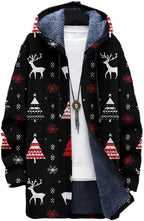 Oversized Full Zip Hoodie for Men Sherpa Fleece Lined Jacket with Hood Soft Warm Winter Coat with Pockets
