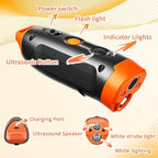 Ultrasonic Dog Bark Deterrent and Training Device with Flashing Light Dog Whistle to Stop Barking Neighbors Pet, Anti Barking Device for Dogs Up to 39 Feet, Compact and Portable