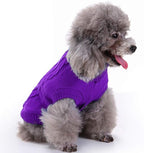 Dog Sweater for Small, Medium, Large Dogs - Warm Winter Turtleneck Pet Clothes for Cats and Puppies - Cute Classic Christmas Coat for Girls and Boys
