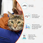 Cat-in-the-Bag Cozy Comfort Carrier - Extra Small Caramel Cat Carrier Soft and Pet Carrier for Medication Administration, Nail Clipping, Travel, Vet Visits, and Dental Care