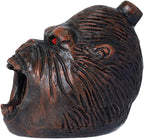 Aztec Death Whistle, Up To125+ Decibels Loud Real Screaming Silbato Azteca Death Whistles Loudest Authentic Human Ehecachichtli Sounding Screams Aztec War Whistle Halloween Costumes Gift (Brown)
