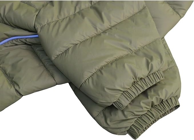LoveLongLong Dog Coat - Warm & Waterproof Reflective Dog Jacket, Zippered & Adjustable, Olive Green, S, M, L