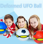 The Doggy Disc Ball for Small Medium Large Dogs, Portable Creative Flying Saucer Ball Stomp UFO Magic Balls, Decompression Pop Up Dog Toys Balls for Outdoor Sports Gifts (Football Red)