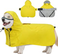 DENTRUN Dog Rain Jacket for Poodle, Bichon – Breathable Mesh Lined, No-Sleeves Easy Wear – Perfect for Rainy Day Walks, Park Visits, Travel, M