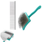Extra Long Pin Dog Grooming Brush Haired Dogs- Pet Comb Value Kit,Dog Brushes for Goldendoodle, Labradoodle, Poodles - Pet Hair Brush for Medium- Long Haired Dogs-31mm