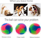 FineInno 2Pcs Dog Balls,2inch Light Up Dog Balls,Flashing Elastic Ball,Glowing Interactive Led Pet Toys for Puppy Small Medium Dogs Cats