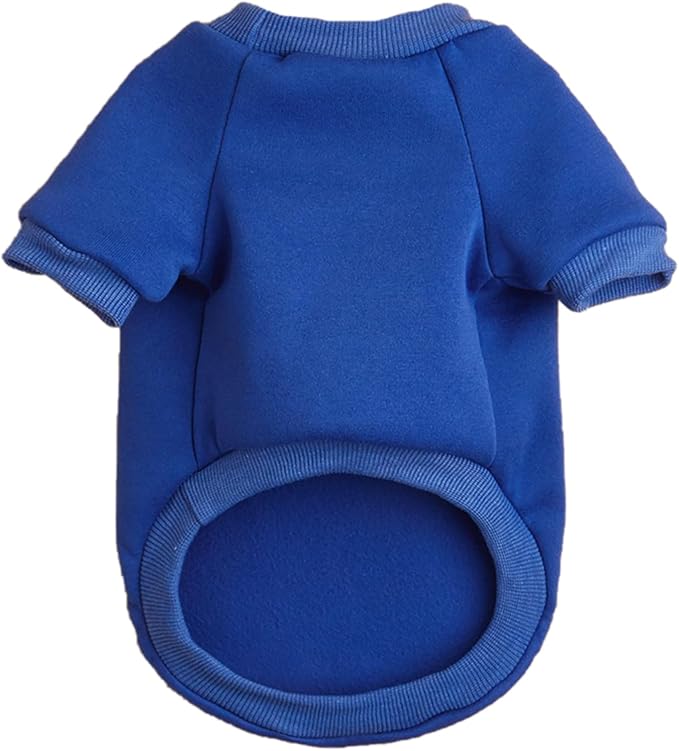 Puppy Sweater for Small Dogs Clothes Warm Winter Cat Clothe Pet Sweatshirt Knitwear Doggie Kitten Clothing, Blue, X-Large
