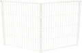 FXW Acrylic & Metal Unleashed Indoor Dog Playpen - Stress-Free and Safe Play, Heavy Duty 32 Inch 2 Wire Panels Dog Pen for Small and Medium Dogs, White│Patented