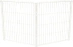 FXW Acrylic & Metal Unleashed Indoor Dog Playpen - Stress-Free and Safe Play, Heavy Duty 32 Inch 2 Wire Panels Dog Pen for Small and Medium Dogs, White│Patented