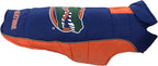 Pets First Collegiate Florida Gators Puffer Vest for Dogs & Cats. Size Small. Warm, Cozy, and Waterproof Dog Coat, for Small and Large Dogs/Cats.