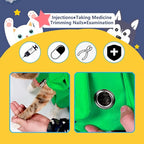 Kukaster Pet Cat’s Restraint Bag for Claw Care Nail Trimming Anti-Scratching Grooming Bag for Cats Medical Examination(Pink-l)
