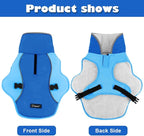 EMUST Dog Jacket Winter, Cozy Windproof Dogs Jacket for Cold Weather, Solid Color Dog Vests for Winter for Medium Dogs, New Blue, M