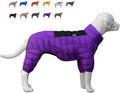 PetsPal Dog Warm Jacket, Waterproof Zippered Adjustable Outdoor Snow Jacket, Reflective & Windproof - Purple, S - Small/Medium/Large Dogs