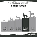 Barkbox Super Chewer Tough Dog Chew Toys for Aggressive Chewers, Plush 2 Toys in 1 (Parrot - Large)