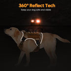 Heavy-Duty Tactical Dog Harness for Large Dogs, No Pull Adjustable Reflective Pet Vest with Molle System, K9 Military-Grade Control for Service Training, Outdoor & 10+ Breeds, Desert Camo, X-Large