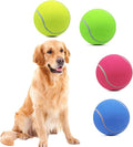 Magicorange 4 Pack 6 inch Giant Tennis Ball Large Dog Tennis Ball Pet Balls for Dogs for Outdoor/Indoor Sports Dog Gift (Multicolor, 6 inch)