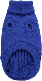 Dog Sweater for Small, Medium, Large Dogs - Warm Winter Turtleneck Pet Clothes for Puppies and Cats - Cute Classic Christmas Coat for Girls and Boys