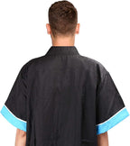 Noverlife Pet Grooming Jacket with Zipper, Large Size, Lightweight Hair Repellent Shirt Style Pet Groomer Smock for Dog Cat Grooming Pet Bath, Hair Salon Barber Hairdresser Work Clothes