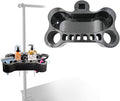 Adjustable Pet Grooming Organizer for Scissors, Brushes and Tools - Rotatable Multi-Compartment Grooming Arm Stand