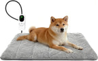 Mora Pets Pet Heating Pad Heated Dog Bed 9 Adjustable Temperature Cat Warming Mat with Timer Auto Power Off Heated Pet Bed 28 Inch for Cats and Dogs Indoor