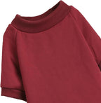 Puppy Sweater for Small Dogs Clothes Warm Winter Cat Clothe Pet Sweatshirt Knitwear Doggie Kitten Clothing, Wine, X-Large